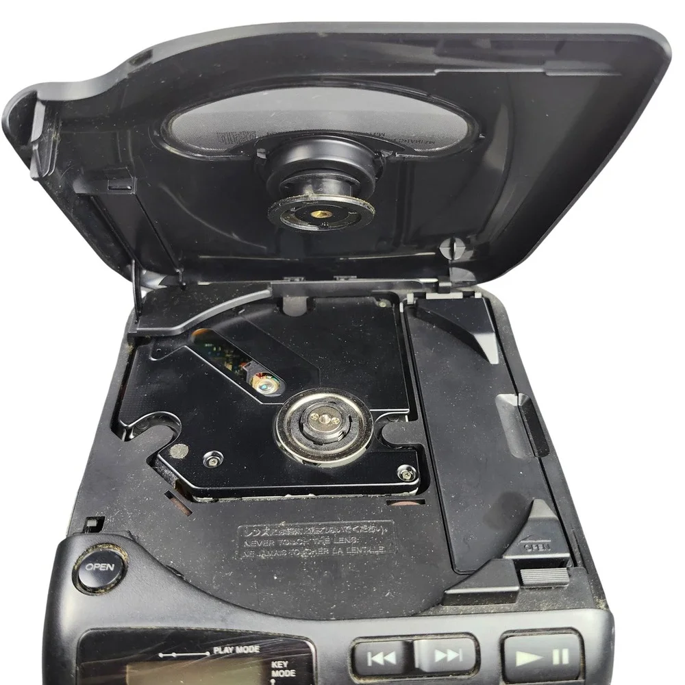Vintage Sony D-180K Car Discman CD Player Not Working Parts or Repair Only